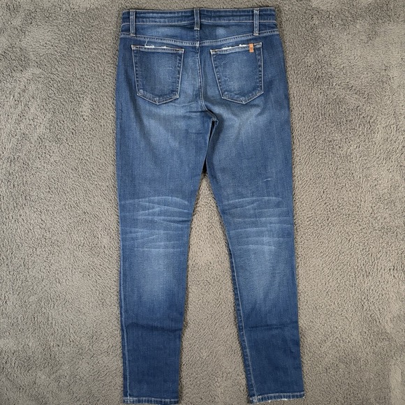 Joes Jeans Womens 28x30 Blue Skinny Stretch Mid-Rise Whiskered Preppy - Picture 2 of 9